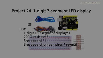 1-digit LED segment display