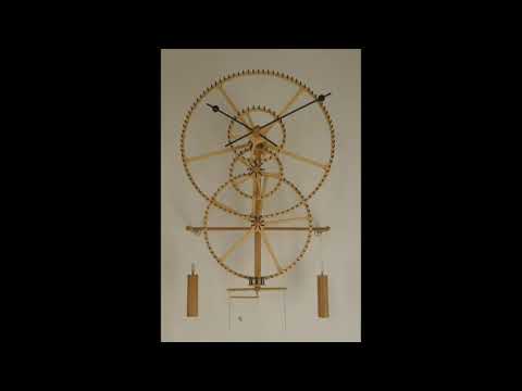 Flying Pendulum Skeleton Clock