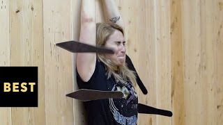 Knife Throwing at Gotham Archery | BestProducts.com screenshot 4
