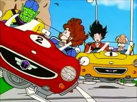 Goku VS Piccolo Getting Their License - Car Race (HD)