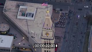 Daniels &amp; Fisher Tower on street Arapahoe Street in Denver in Colorado, United States of America