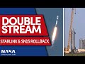 LIVE: Falcon 9 Launches 60 Starlink Satellites & Starship SN15 Rolls Back to Production Site