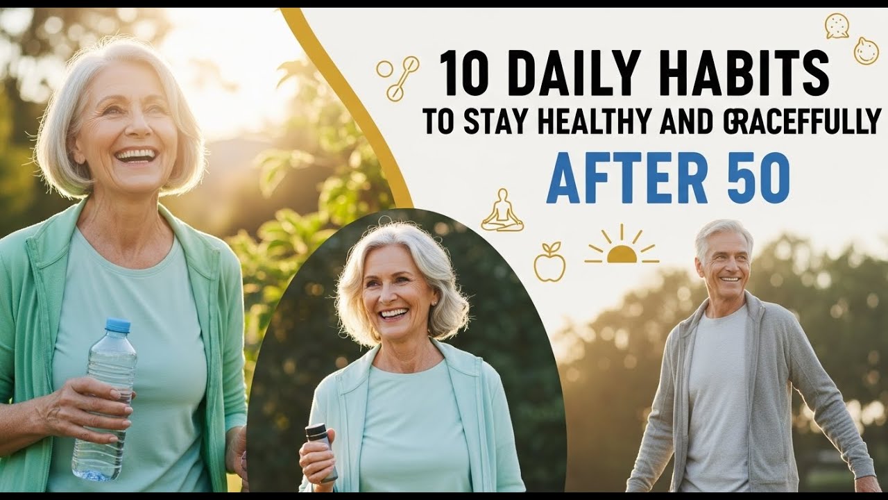 10 Daily Habits to Stay Healthy and Age Gracefully After 50 👴 - YouTube