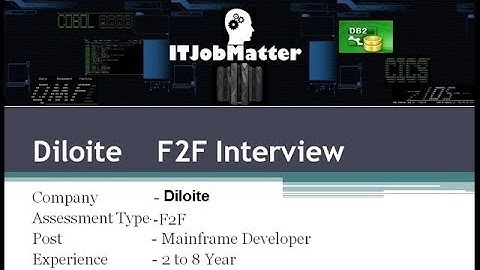 Mainframe Developer Interview Question ~ Scenario Based Question