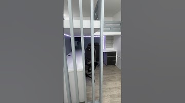 L Shape Loftbed Gaming room