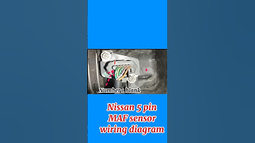 NISSAN , Mass air flow sensor wiring diagram #youtubeshorts #shortvideo #shots #5pin #mafsensor
