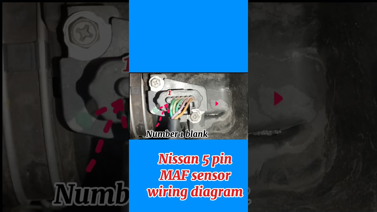 NISSAN, Схема подключения датчика массового расхода воздуха 