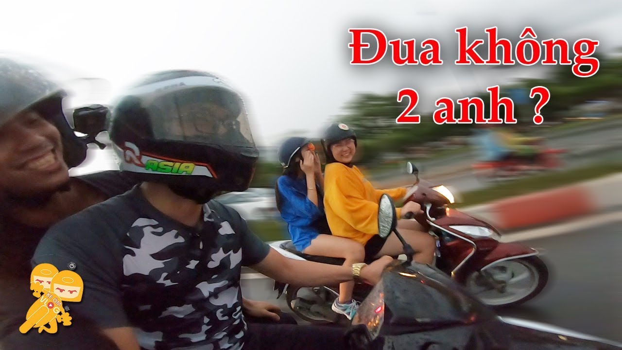 Xe Ôm Vlog bị GÁI GẠ ĐUA khi đang Test XE KHÔNG NHỚT - Xe Ôm Vlog