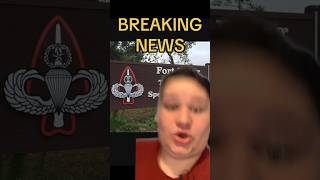 BREAKING NEWS FORT BRAGG NOW FORT LIBERTY #history #usa #army #military #news #america #us