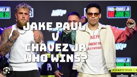 JAKE PAUL V JULIO CAESAR CHAVEZ JR | WHO WINS? #jakepaul #chavezjr #mvp #mexico #usa #dazn #uk