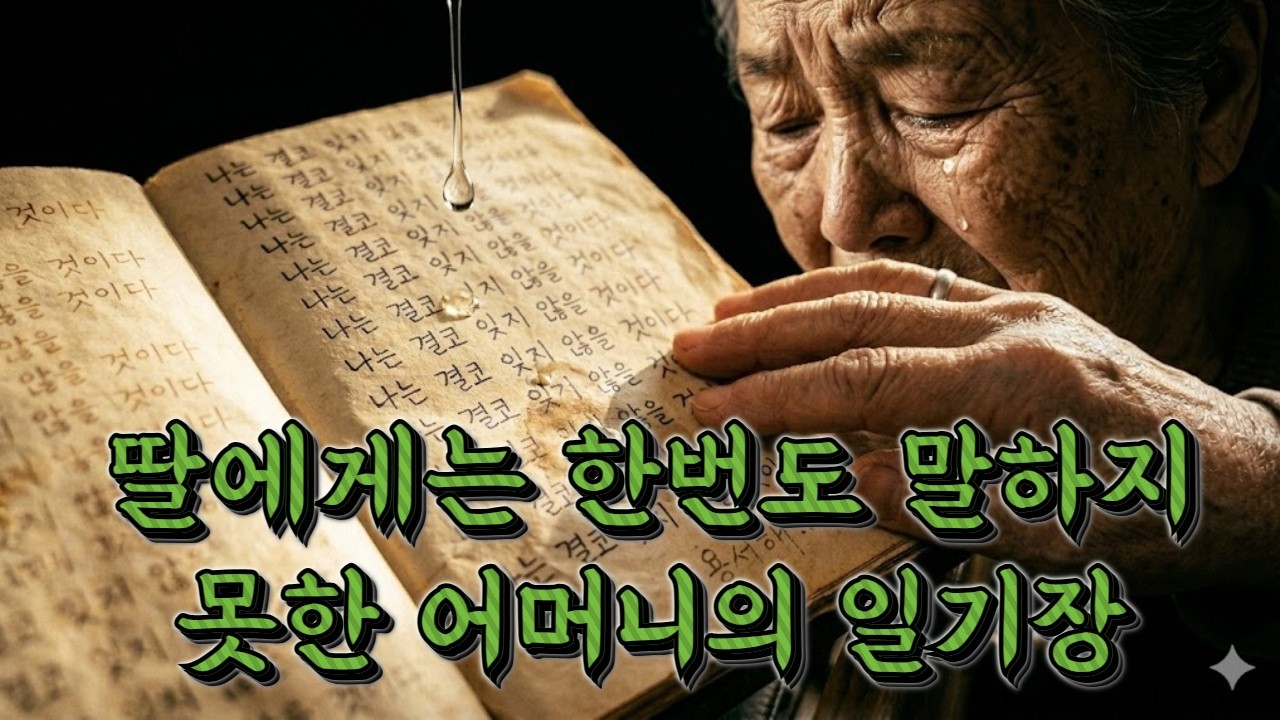 어머니는 미안하다는 말을 평생 한 번도 하지 않았다