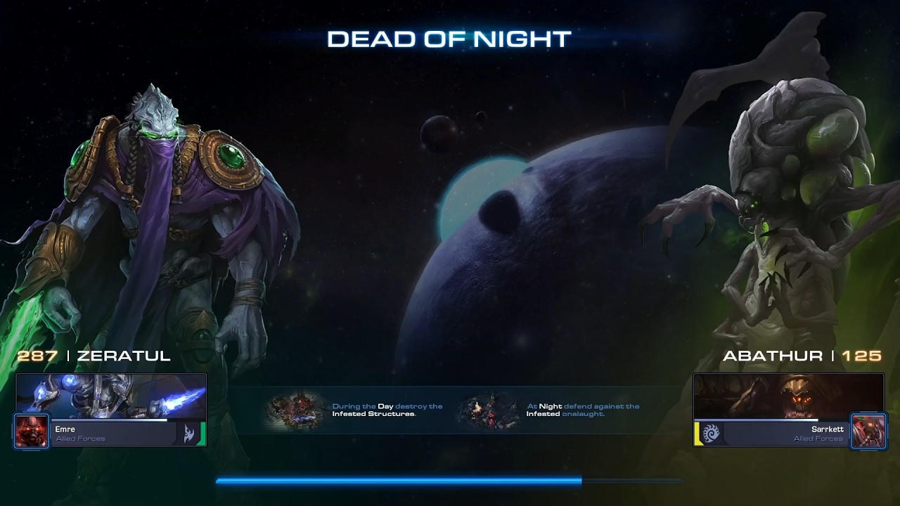 StarCraft 2 Co-op | Zeratul & Abathur | Dead of Night | Brutal