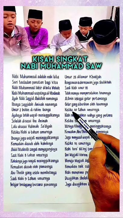 Kisah sang nabi || nazom jurumiyah