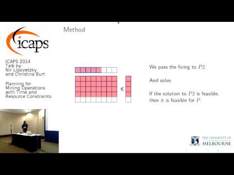 ICAPS 2014: Nir Lipovetzky and Christina Burt on &quot;Planning for Mining Operations with Time and ...&quot;