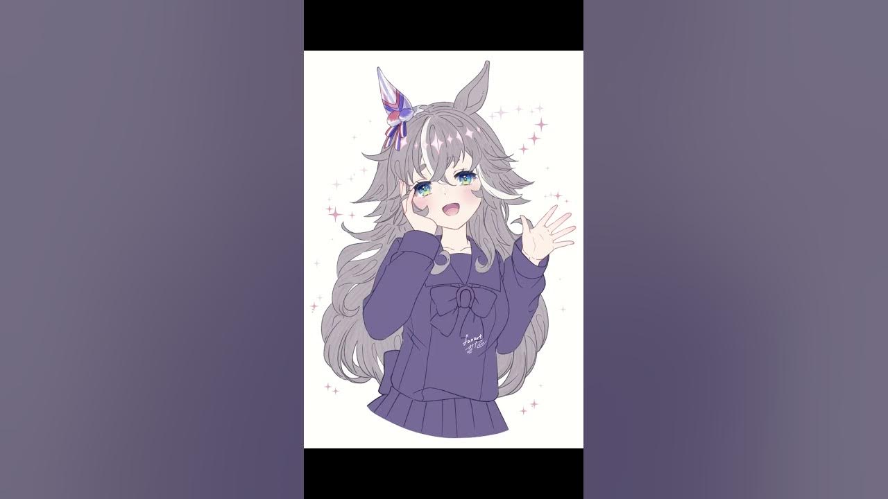 ウマ娘 ワンダーアキュート描いてみた Speed Painting Fanart Youtube