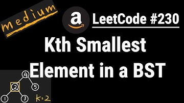 Kth Smallest Element in a BST - LeetCode #230 - Python, JavaScript, Java, C++