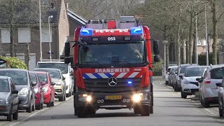 Woningbrand Braakstraat Oss - TS 21-3131 komt met spoed ter plaatse