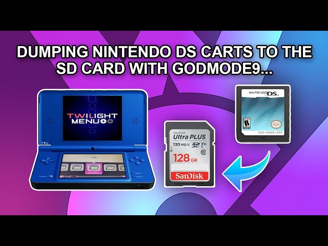 Dump DS Cartridges Into DS ROM's! (GodMode9 3DS) 