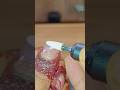 "Acrylic Nail Extension removal through drill machine"#nails #nailextentions #drill #youtubeshorts