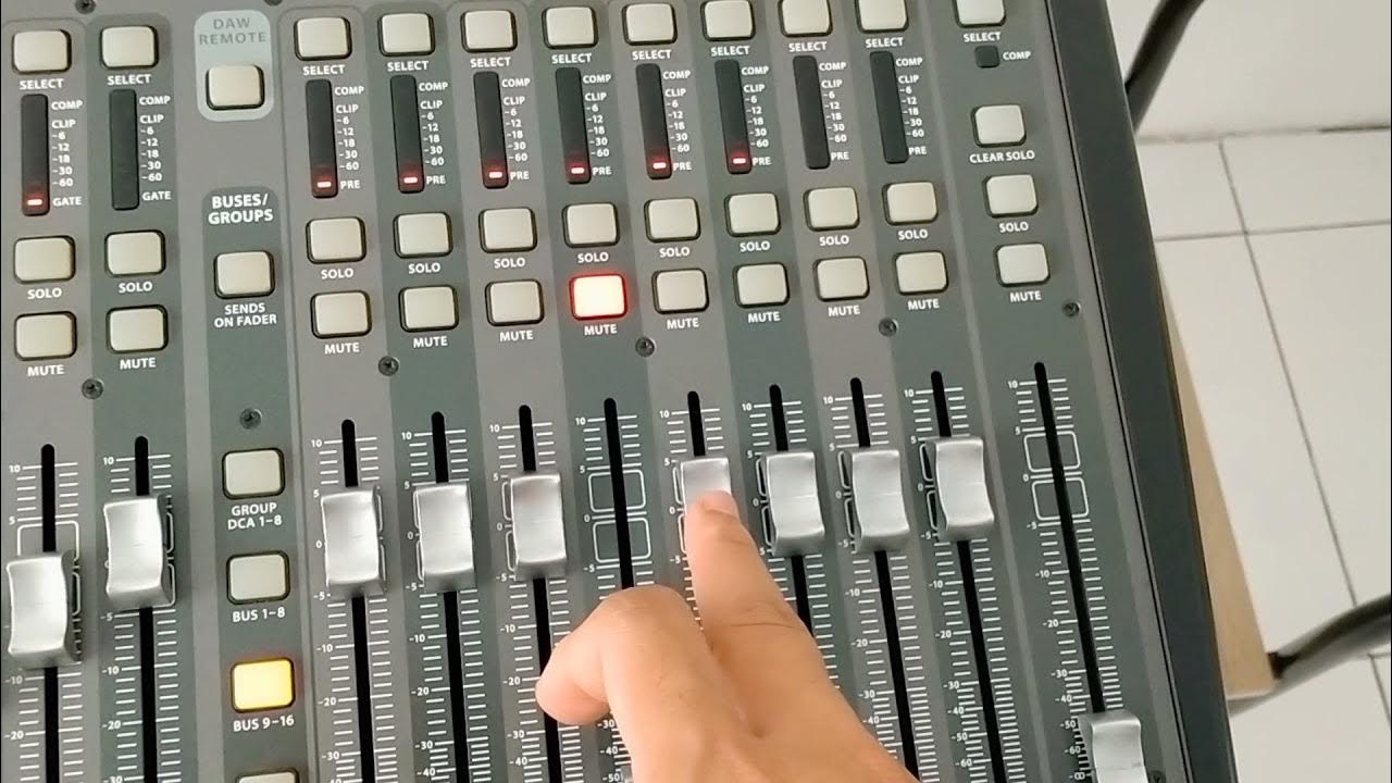 cara seting output/ monitor. Pre fader, post eq, post fader dan