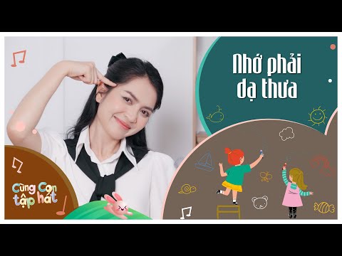 NHỚ PHẢI DẠ THƯA (Karaoke Tập Hát) ♫ Cùng con tập hát 194 | Ca Nhạc Thiếu Nhi Hay Cho Bé