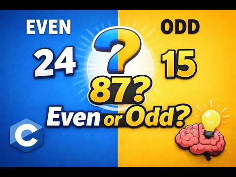 Check Whether a Number is Even or Odd in C | Different ways | Logic Lab