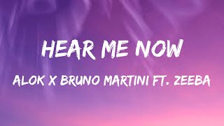 Alok X Bruno Martini Ft Zeeba  Hear Me Now s