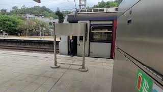 【撞到限速牌列車】東鐵線 MLR train E108/E65 沙田站 南/下行 離站