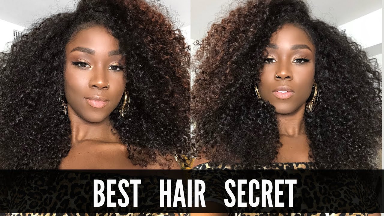 My BEST Hair Secret | The best curly hair extensions - YouTube