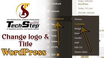 Lecture 15 | Change Logo & Title in WordPress | WordPress |  TechStep Sahiwal