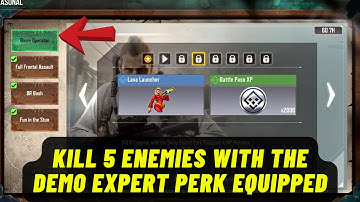 How to Kill 5 Enemies with the Demo Expert Perk Equipped in MP Matches | Boom Operator Event in CODM