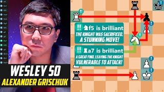 Wesley So *DESTROYED* Alexander Grischuk with 2 Brilliant Moves - FTX Crypto Cup 2021