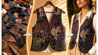 ♦️The Secret Behind This Chic Vest? You Won’t Believe What It’s Made From! | Upcycle✂️