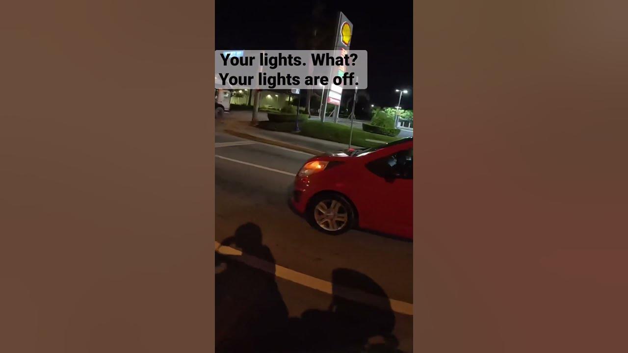 Normally I assume someone driving without headlights is DUI but it’s