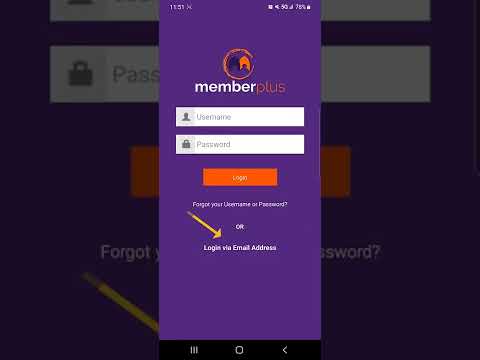 Android MemberPlus App Login