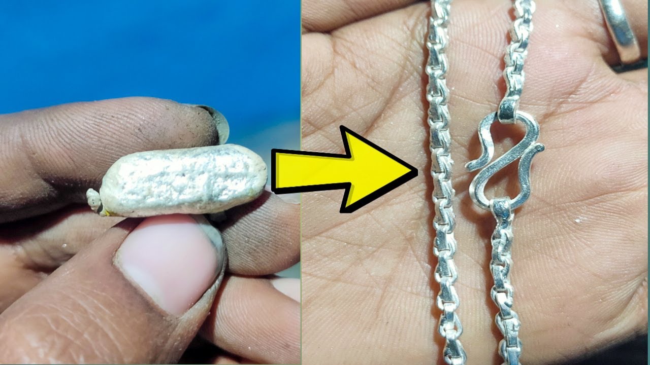 22kt silver chain making How To Make A Silver Chain JEWELLERY
