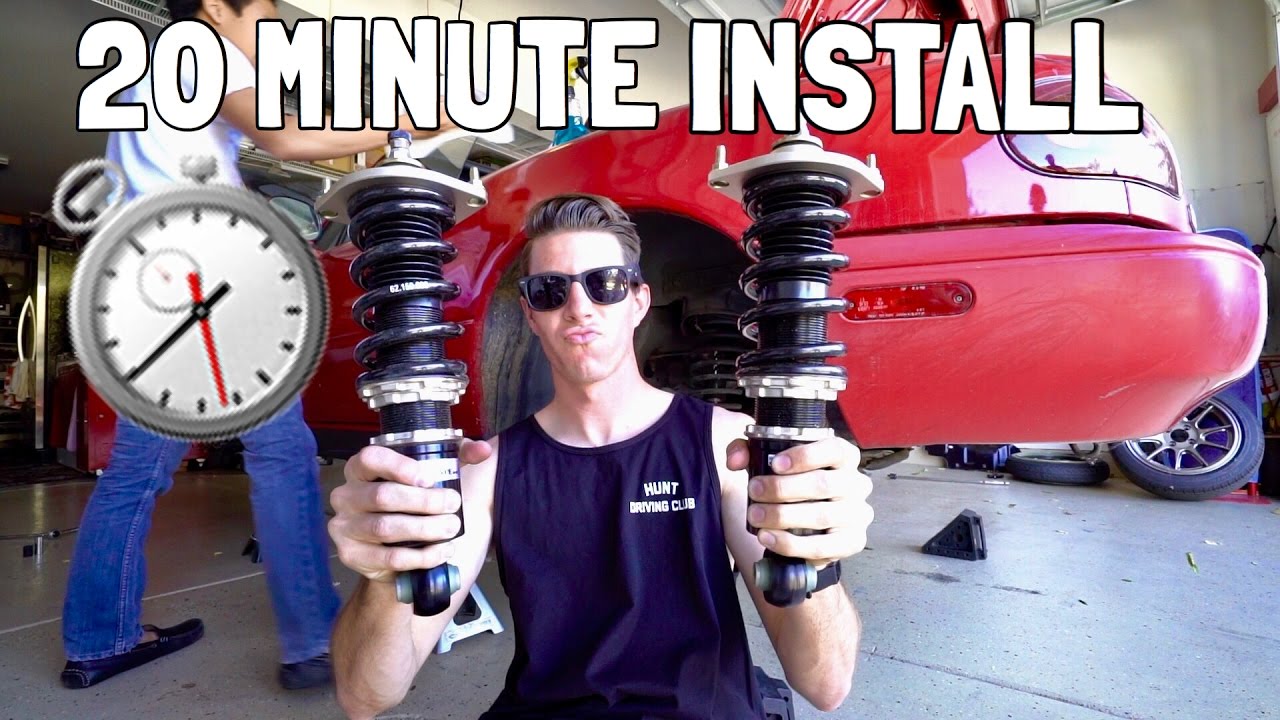 adam lz 350z 20 MINUTE COILOVER INSTALL | Miata