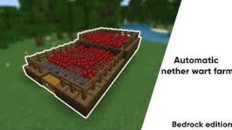 Unlimited nether wart farm ‖ easy to make and fully automatic