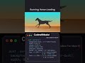 Running horse loading #coding #shorts #animation #loading #webdevelopment