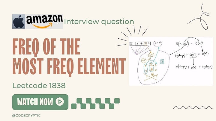 Frequency of the Most Frequent Element - Leetcode 1838 - Python | Amazon | Apple interview question
