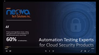 Test Automation Experts for Cloud Security Products | Neova Tech Solutions