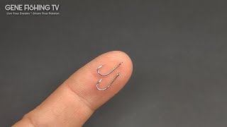 How to Tie Two Hooks Together Easily with NO Tangle at All by Gene Fishing TV 8,862 views 4 months ago 2 minutes, 27 seconds