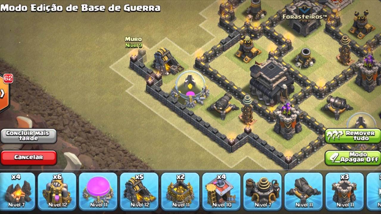 LAYOUT DE GUERRA ANTI-PT PARA CV8/TH8 - CLASH OF CLANS