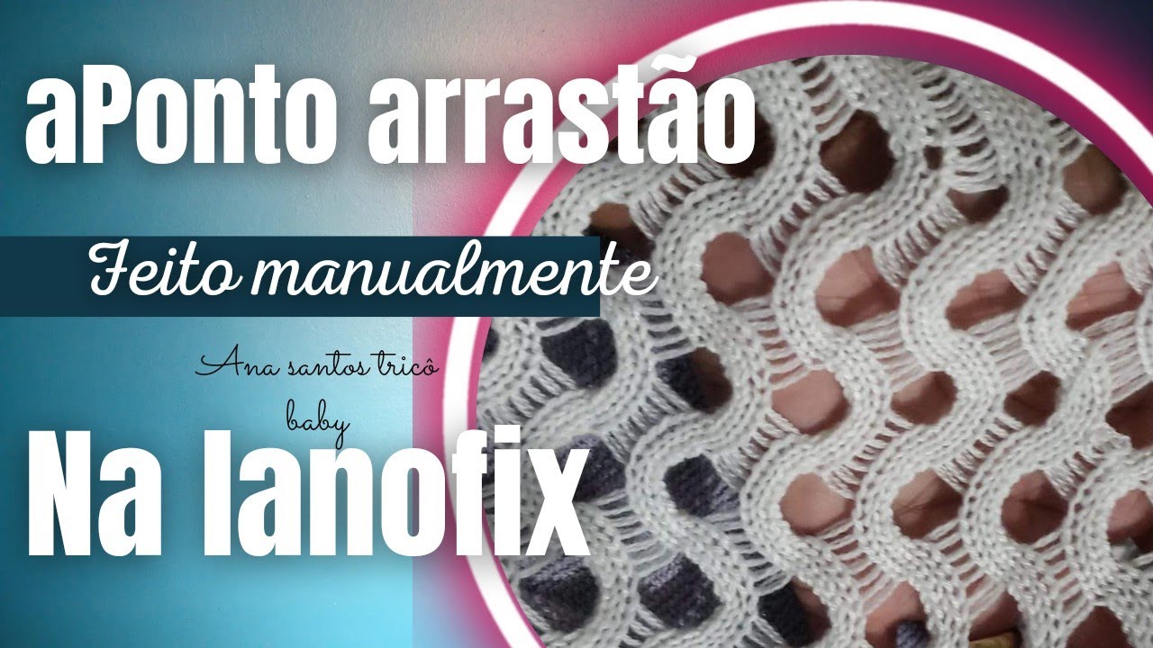 Ponto arrastão super fácil efeito incrível #tricoamaquina