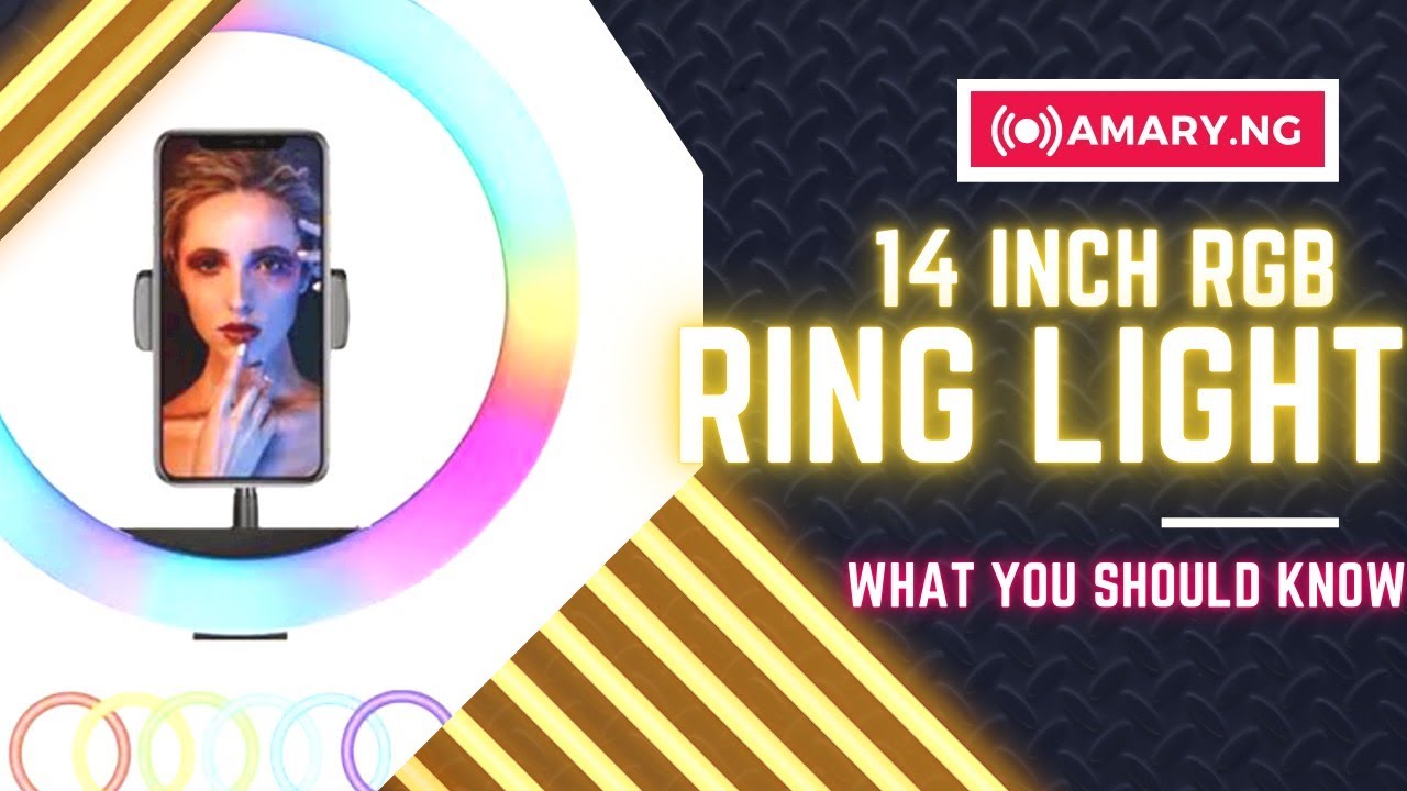 14 Inches RGB Ring Light With Stand