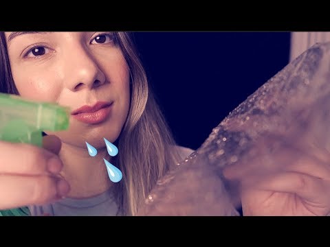 ASMR AGUINHA GOSTOSA NO SEU ROSTO 💦 Gatilhos VISUAIS e AUDITIVOS  PARA RELAXAR E DORMIR