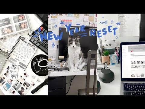 new year RESET | unboxing XM5 headphones, notion revamp, vision board, daily habits