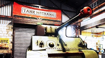 Demon Jeep Tries to Kill Me During Tank Excavation - Tank Mechanic Simulator - Let