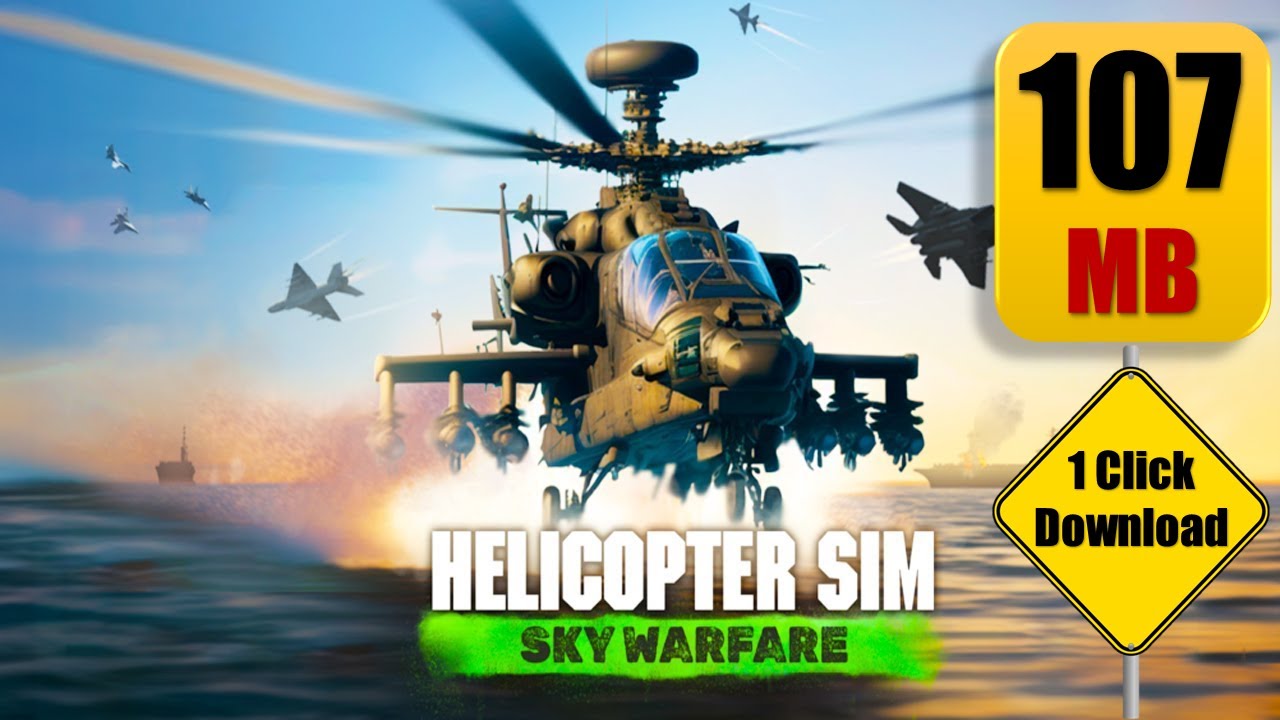 Helicopter Sim Warfare l 1 Click Download Link | Google Play| Mod Apk | Mr. Flukes | Unlimited Money