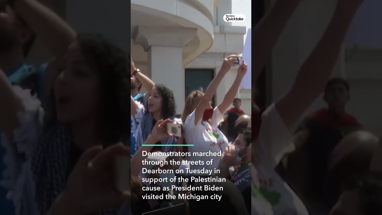 Michigan Protesters Rally In Support Of Palestine During Biden S Dearborn Visit